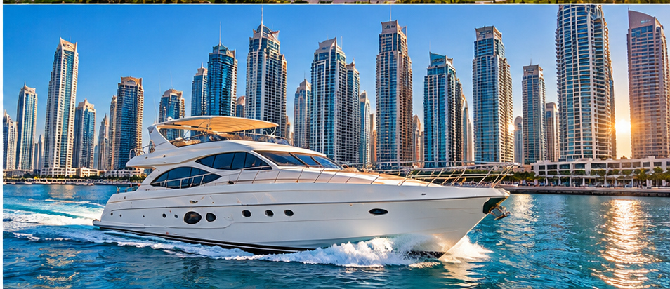 Yacht cruise in Dubai Marina